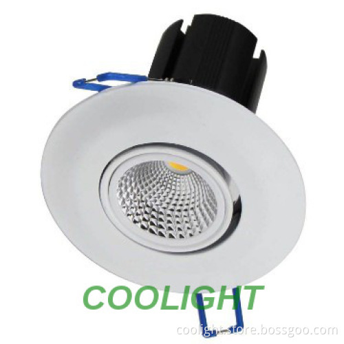 Fashion design 12w COB downlight with BRIDGELUX chip